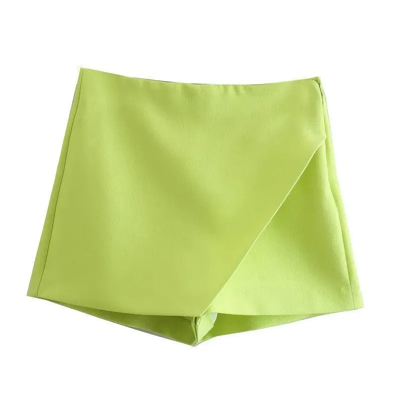 Vintage Asymmetrical Skort: Stylish All-Season Upgrade