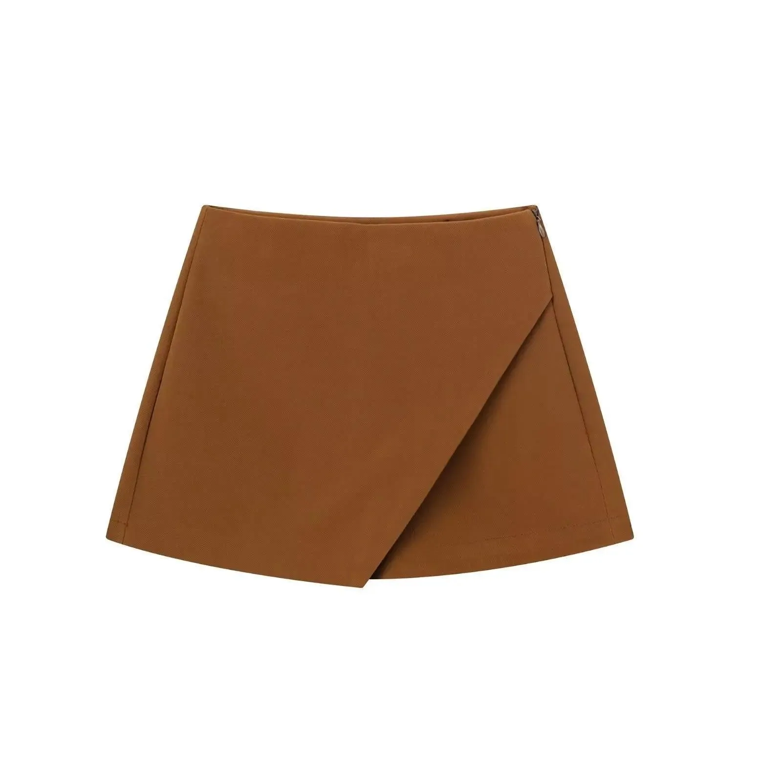 Vintage Asymmetrical Skort: Stylish All-Season Upgrade