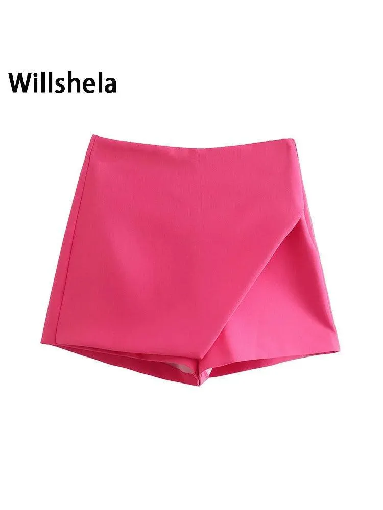 Vintage Asymmetrical Skort: Stylish All-Season Upgrade