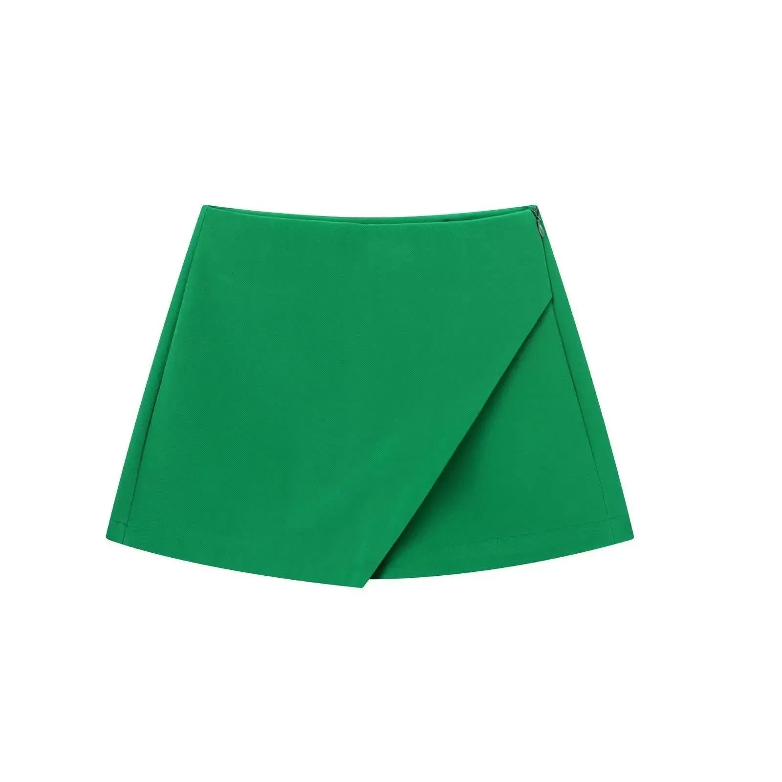 Vintage Asymmetrical Skort: Stylish All-Season Upgrade