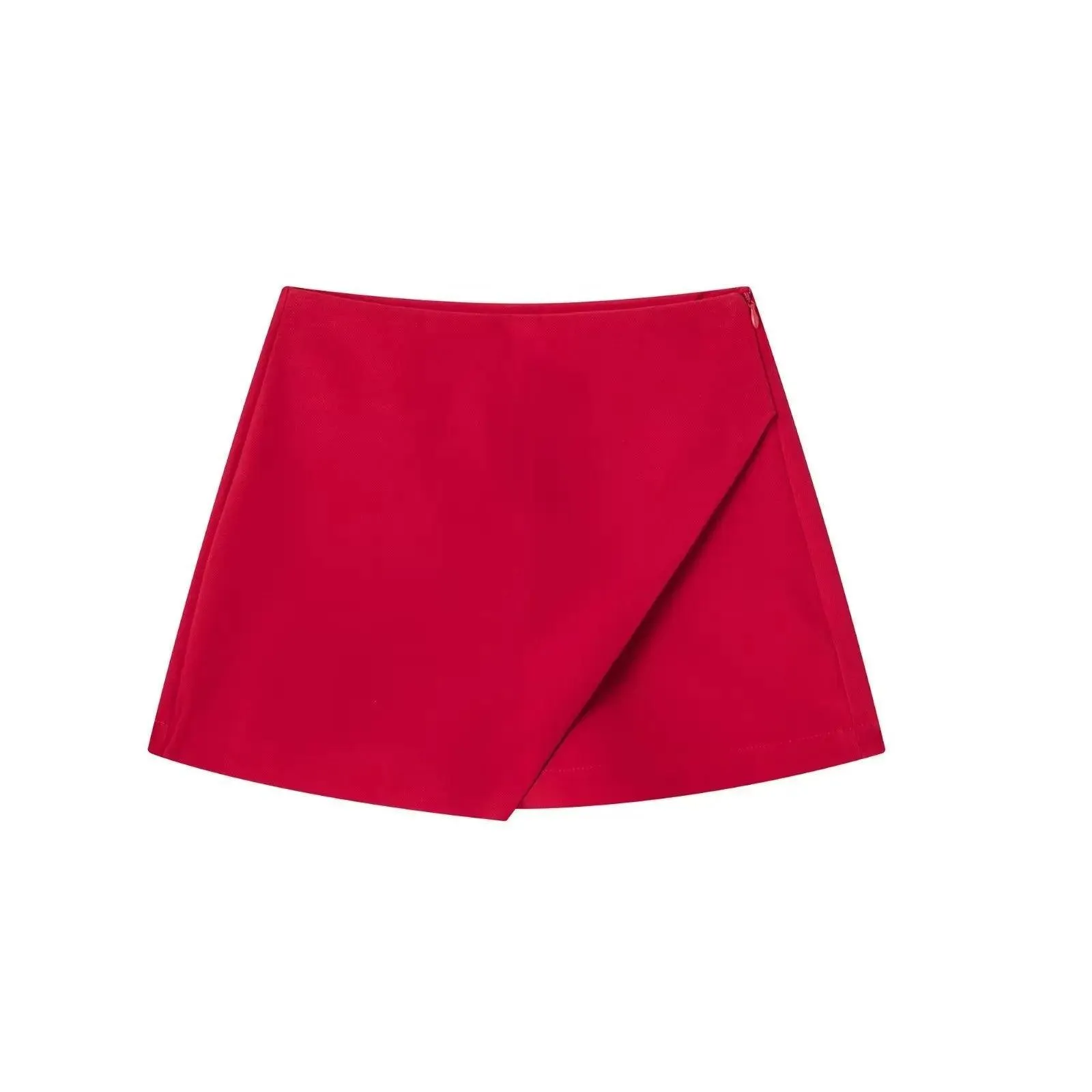 Vintage Asymmetrical Skort: Stylish All-Season Upgrade