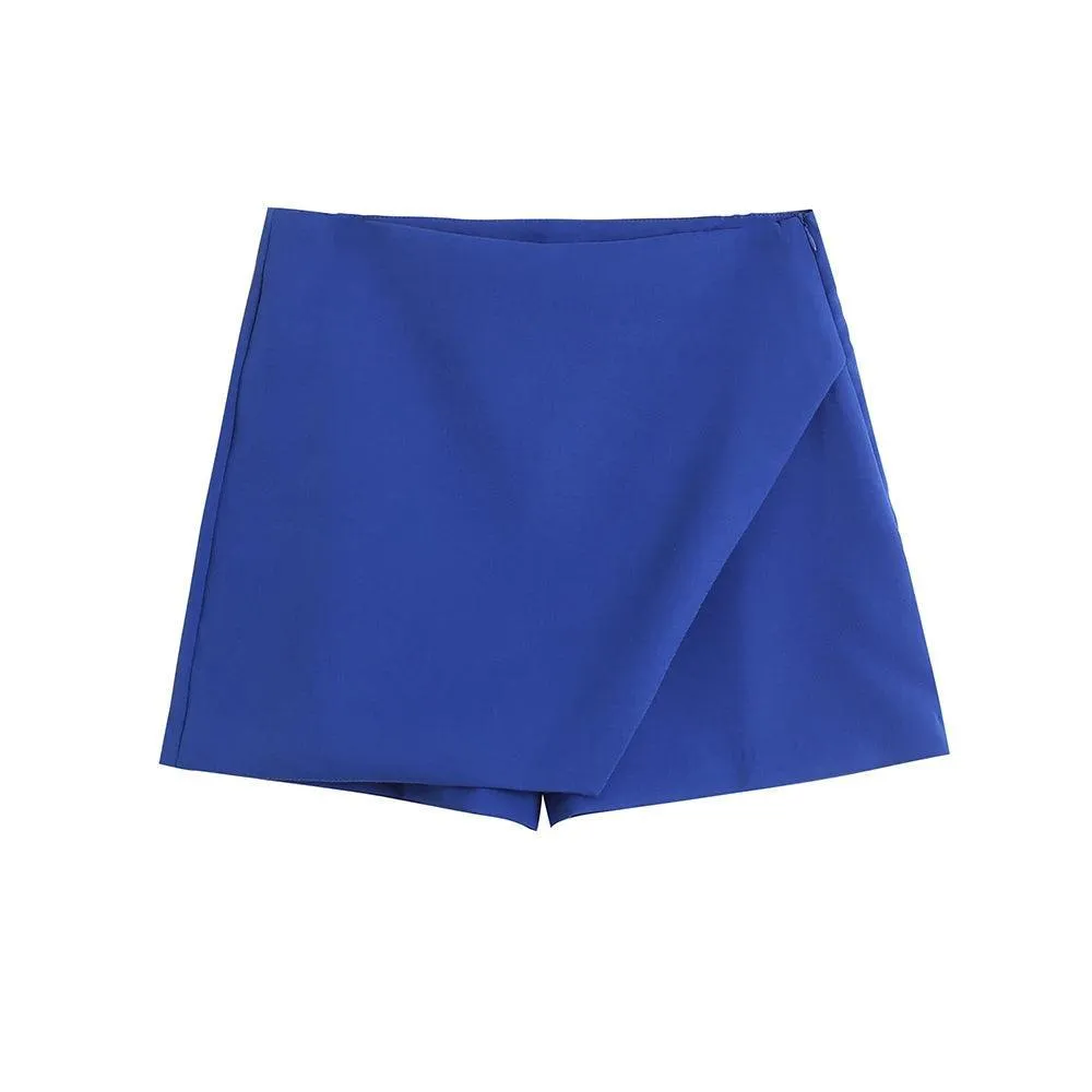 Vintage Asymmetrical Skort: Stylish All-Season Upgrade
