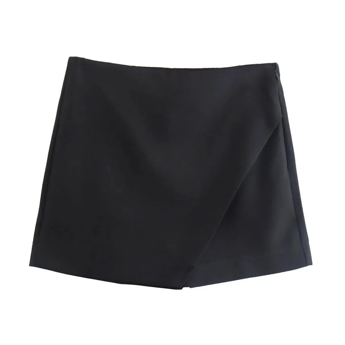 Vintage Asymmetrical Skort: Stylish All-Season Upgrade