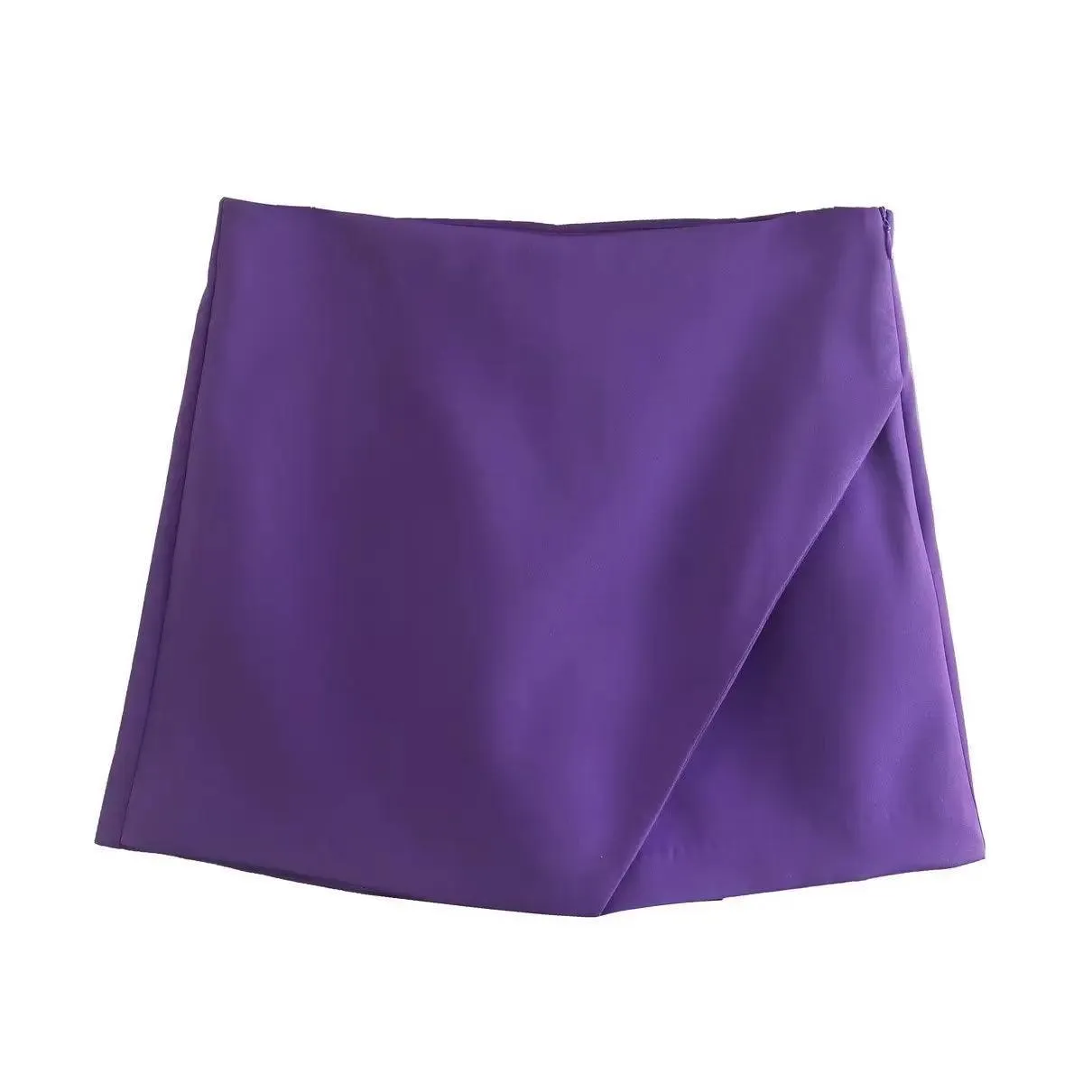 Vintage Asymmetrical Skort: Stylish All-Season Upgrade