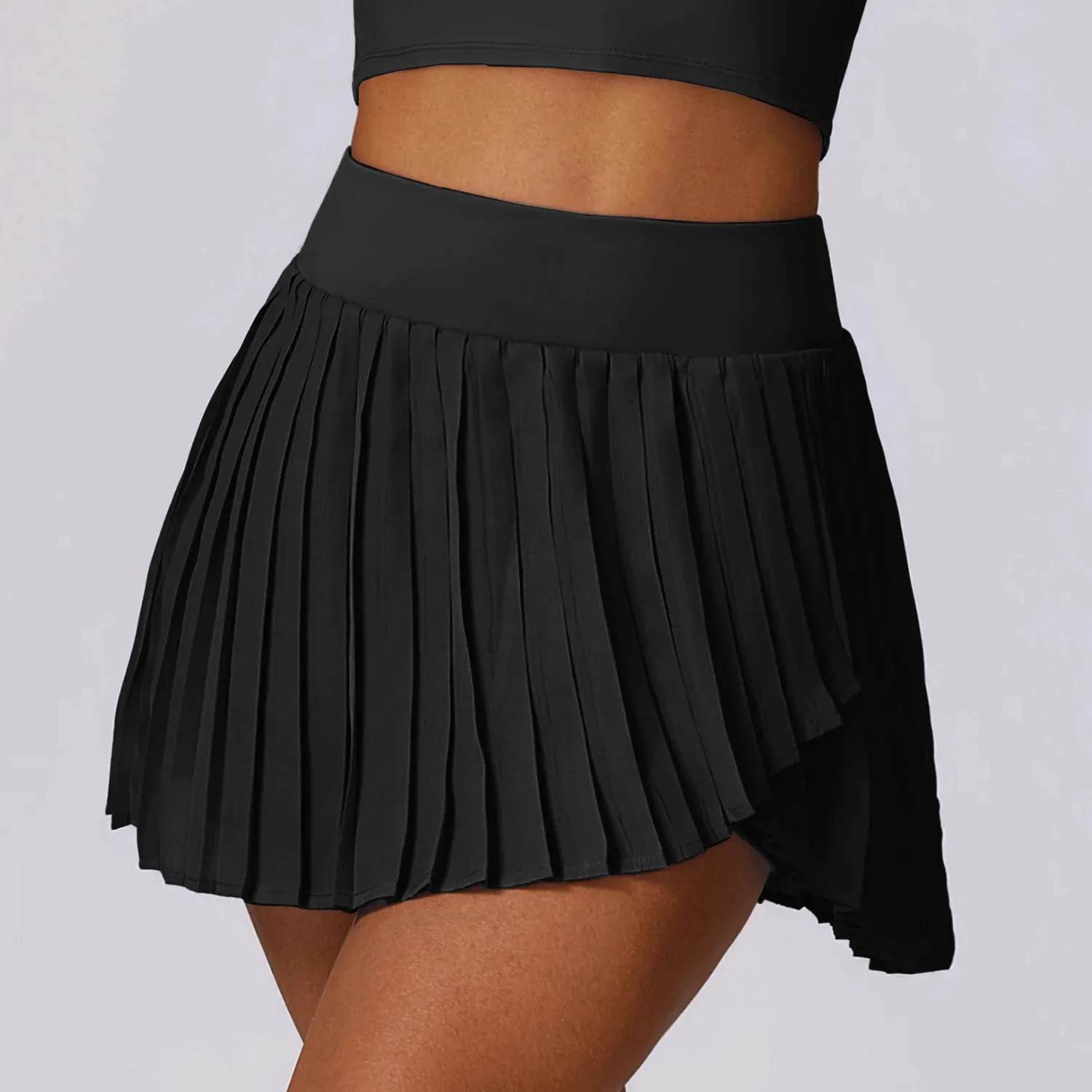 Women's Pleated Tennis Skirt with Shorts - SF2199