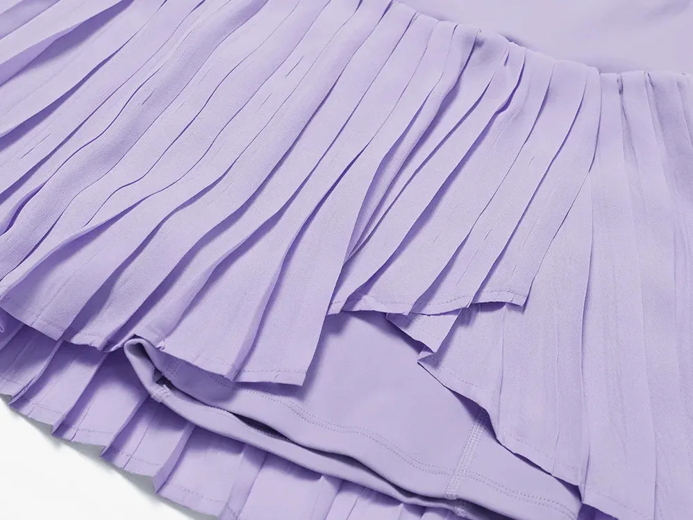 Women's Pleated Tennis Skirt with Shorts - SF2199