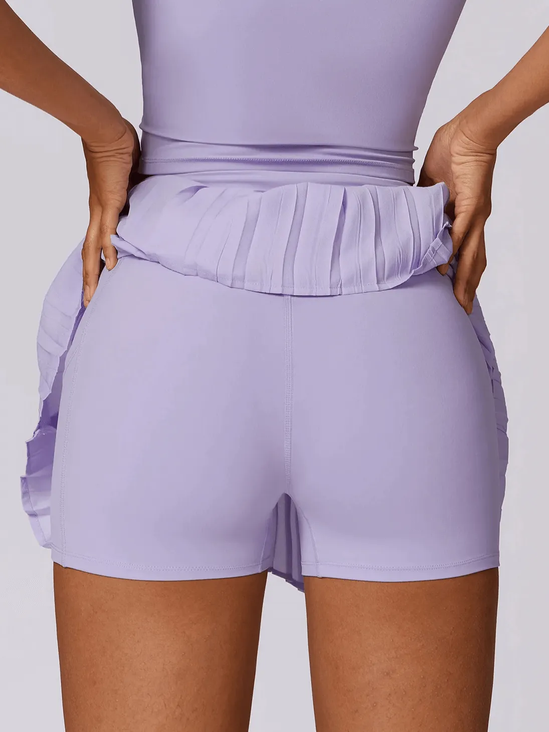 Women's Pleated Tennis Skirt with Shorts - SF2199