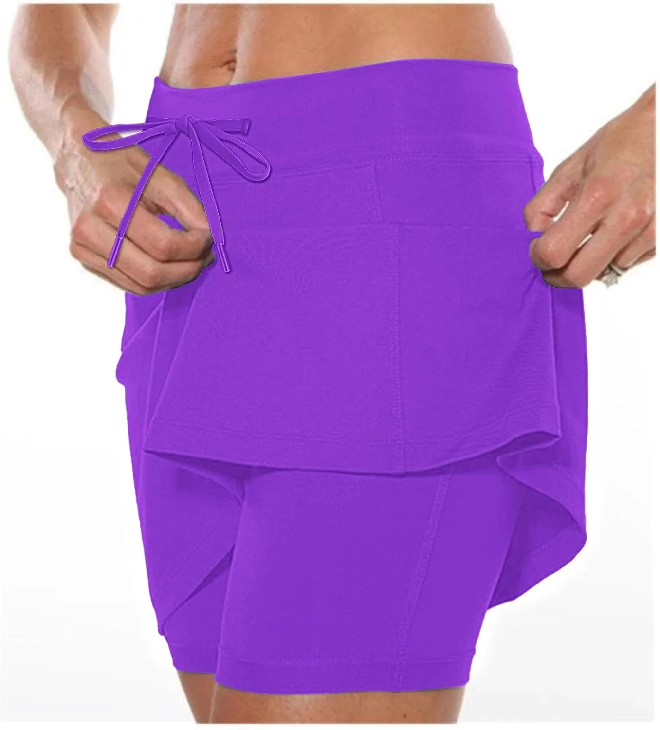 Women's Tennis Golf Skirts High Waisted with Pockets Inner Shorts for Athletic Skorts Sports Running Pants for Women