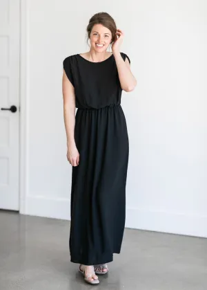 Woven Black Maxi Dress - FINAL SALE