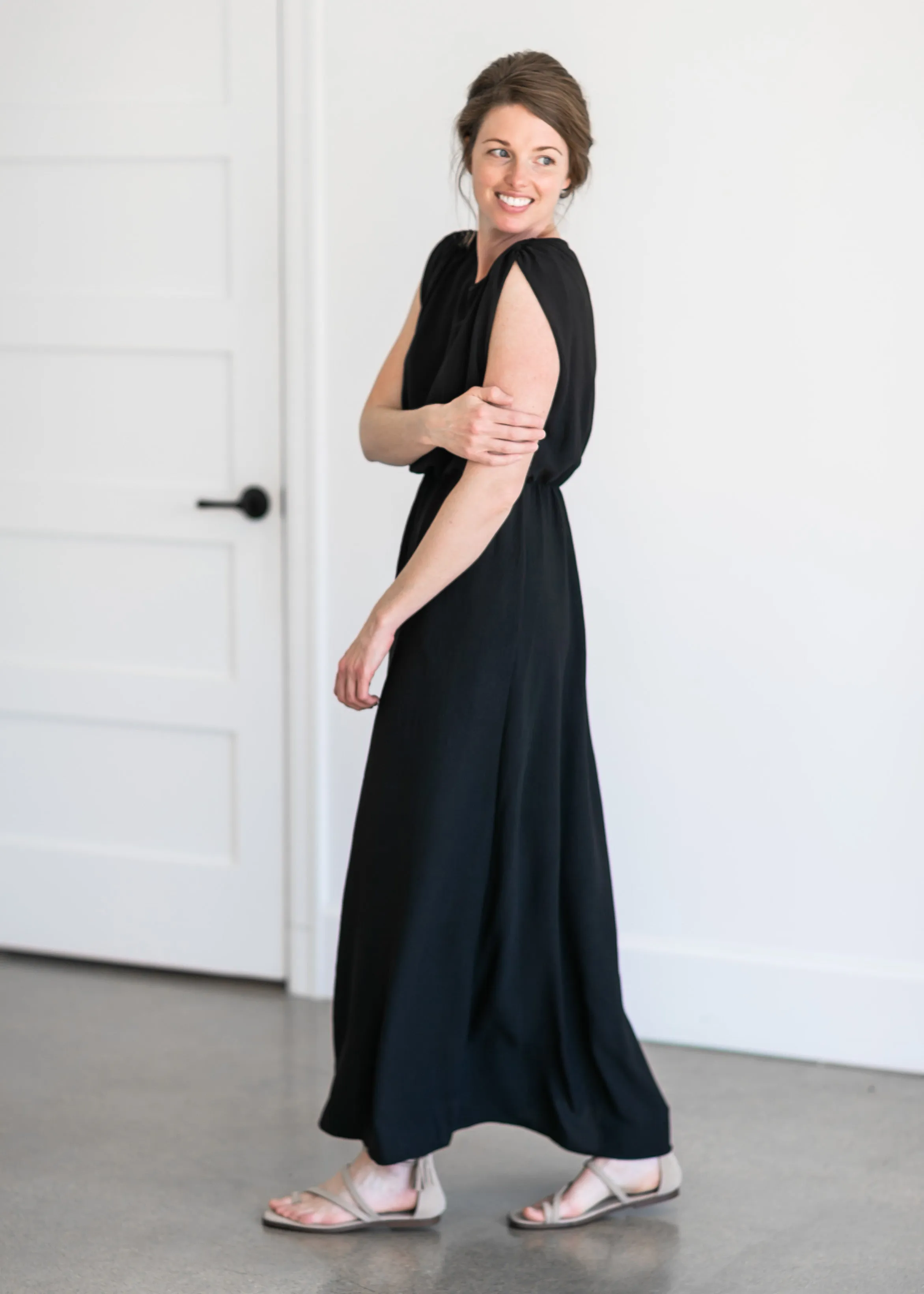 Woven Black Maxi Dress - FINAL SALE
