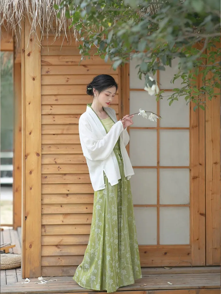 Xuqu 序曲 Modernized Song Dynasty Three Panel Skirt Ruqun Set