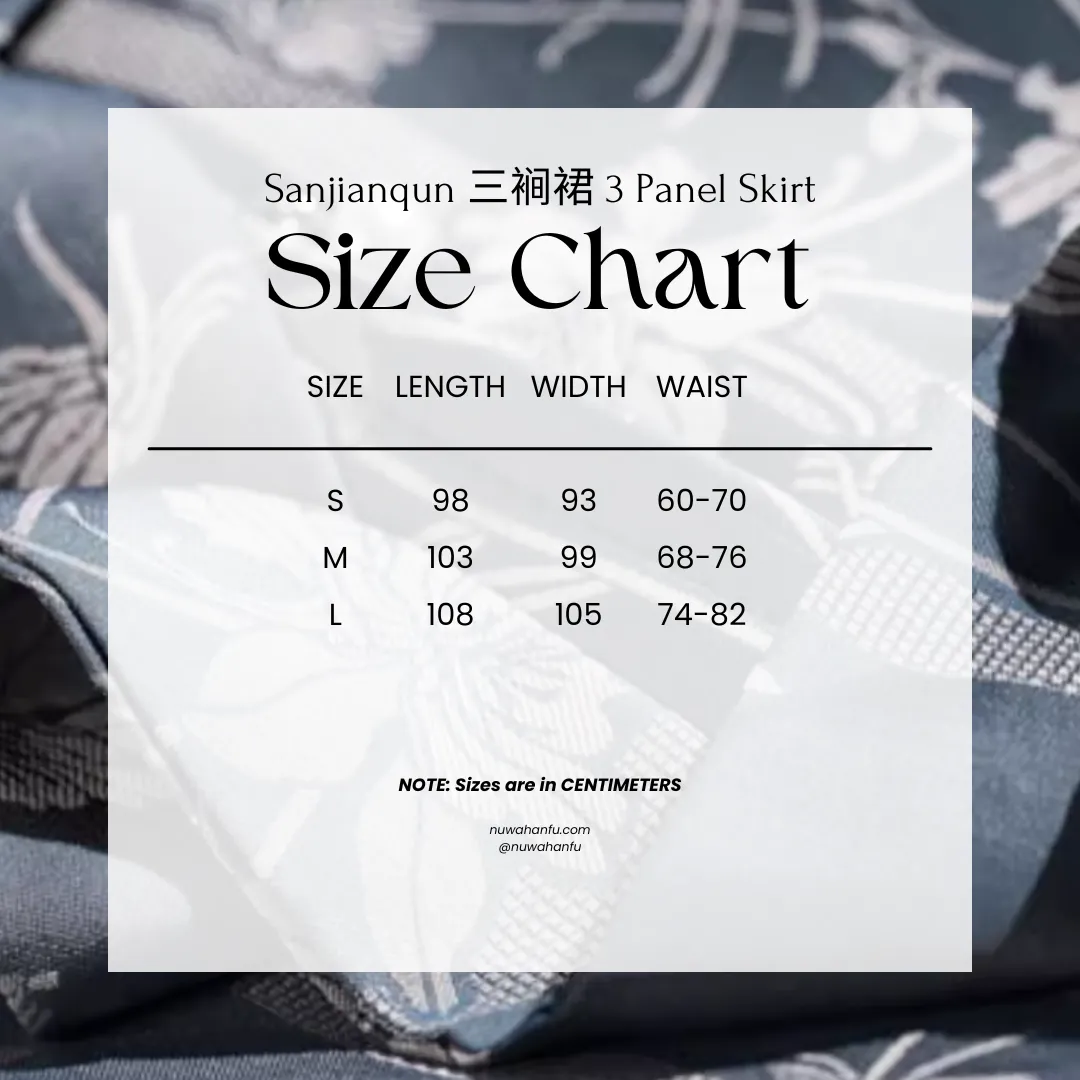 Xuqu 序曲 Modernized Song Dynasty Three Panel Skirt Ruqun Set