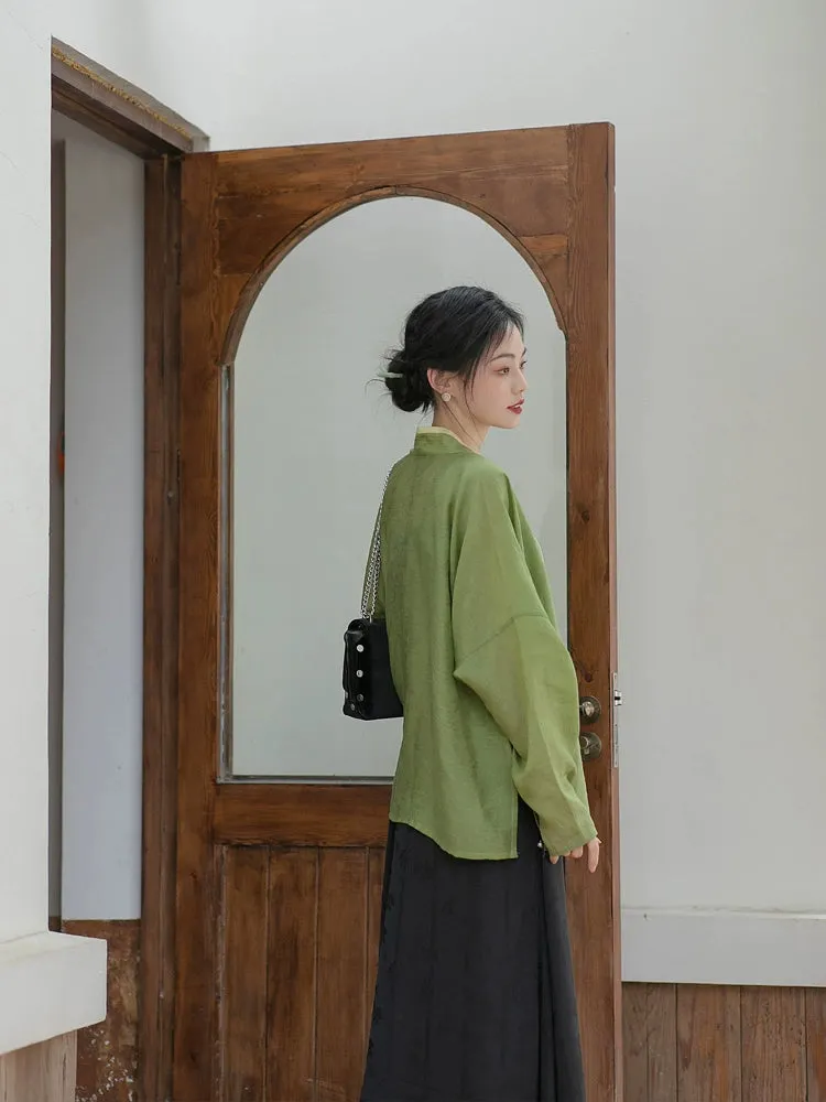 Xuqu 序曲 Modernized Song Dynasty Three Panel Skirt Ruqun Set